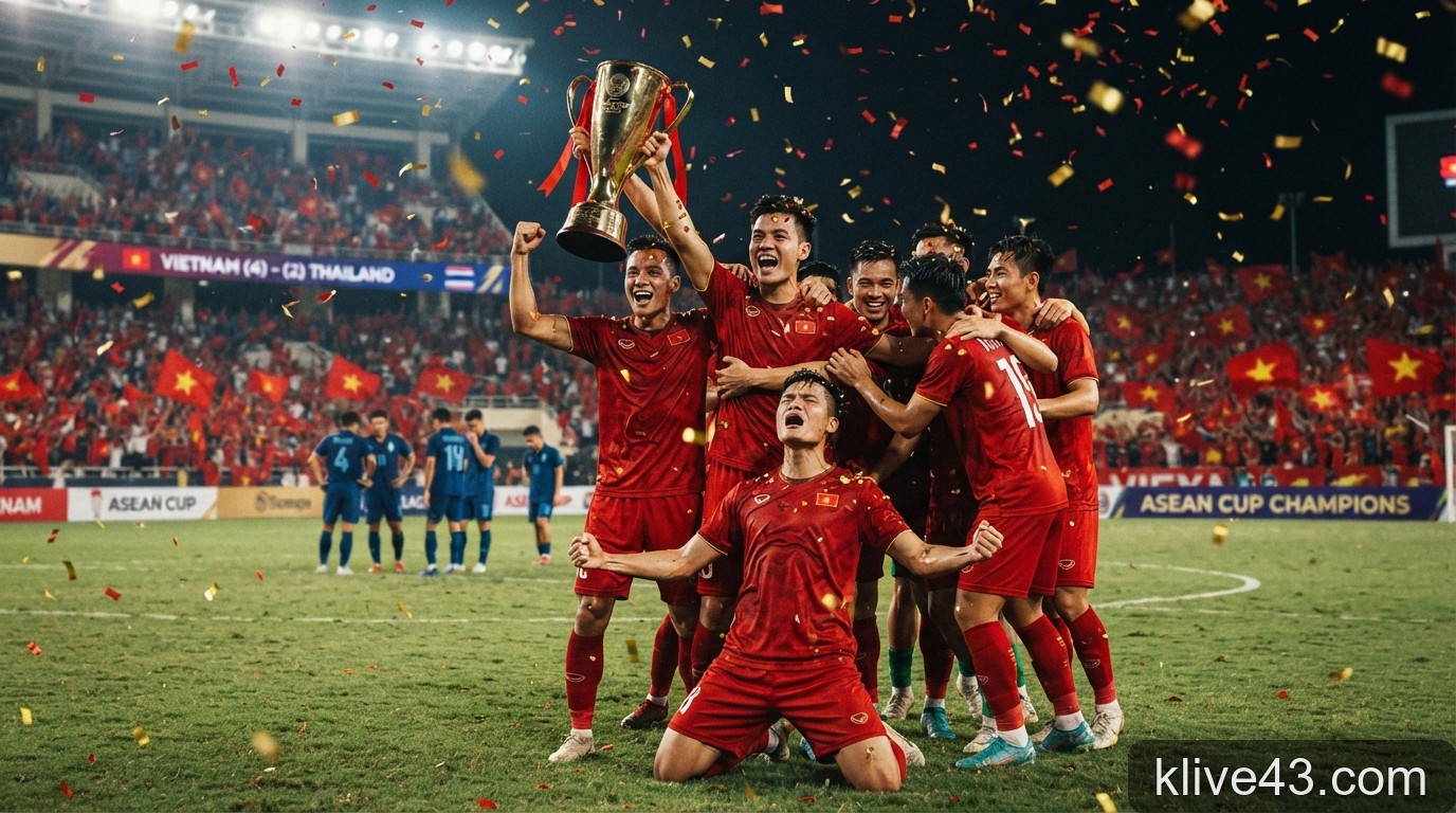 Việt Nam bảo vệ thành công ngôi vương ASEAN Cup: Dấu ấn chiến thuật và tương lai bóng đá khu vực