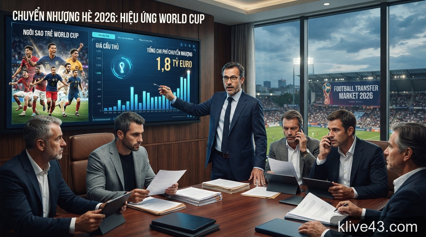 Chuyển nhượng hè 2026: Hiệu ứng World Cup đẩy giá cầu thủ lên đỉnh cao